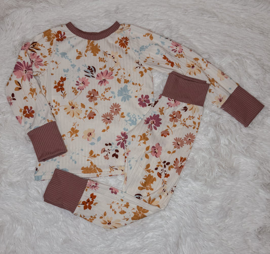 Spring Floral Jammy Jams (RTS) 2T