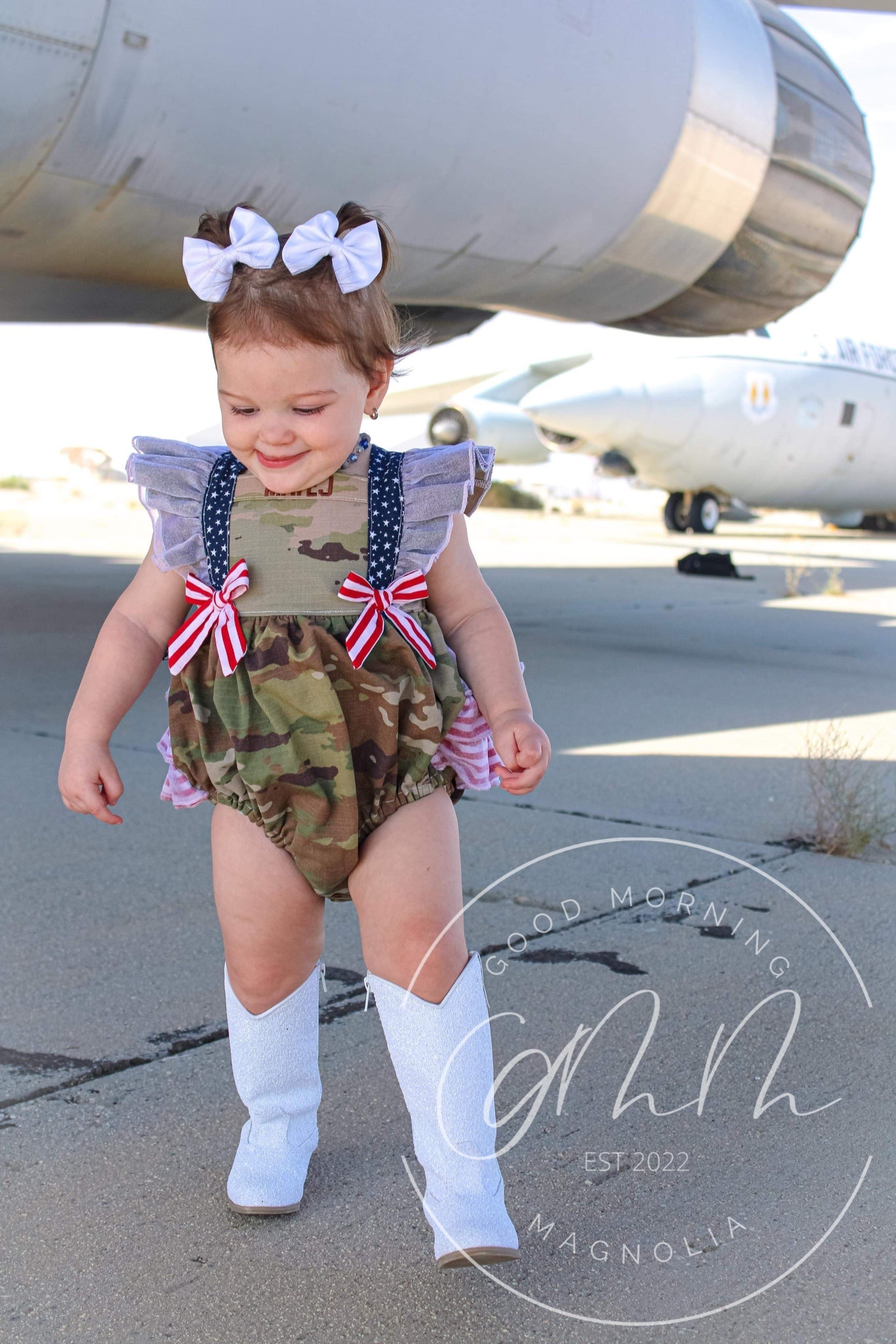 Bluebonnet Romper/Dress (READ DESCRIPTION FOR DETAILS)